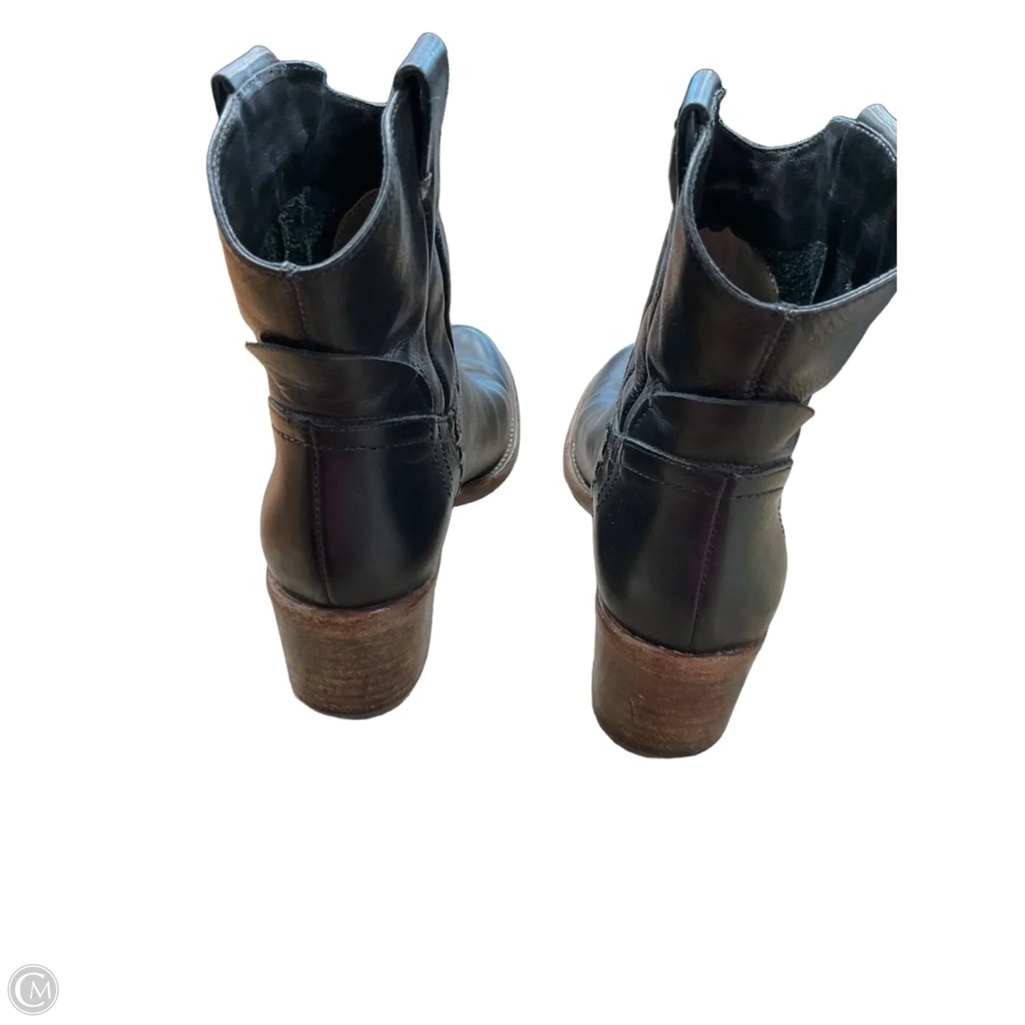 Boots Ankle Heels By Cmc In Black, Size: 7