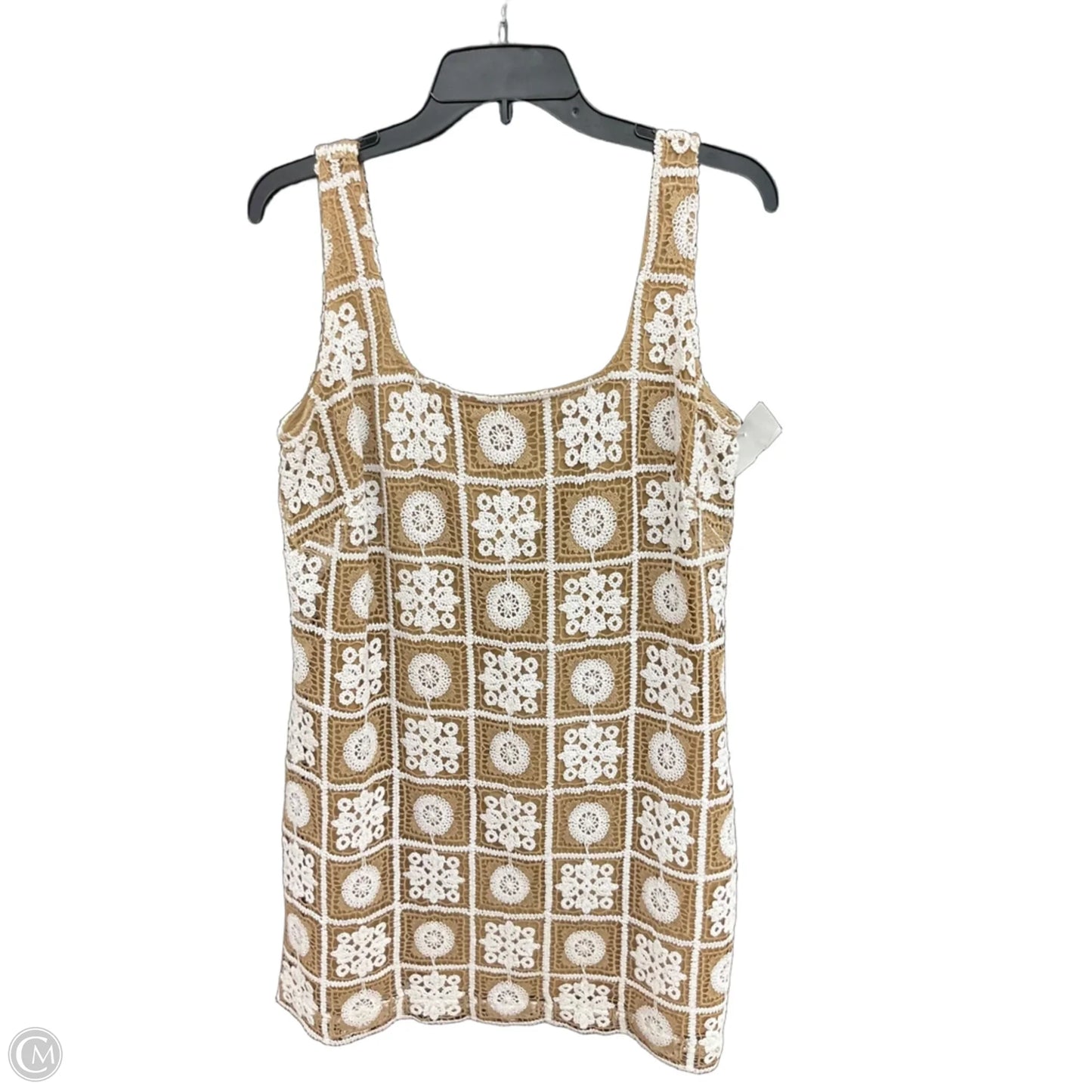 Dress Casual Short By Loft In Tan & White, Size: M
