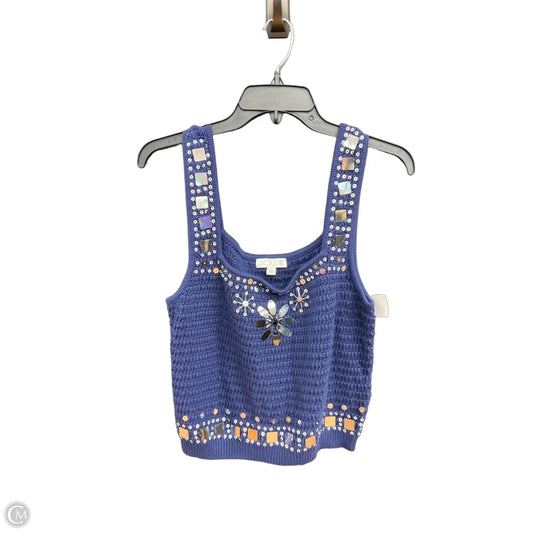 Vest Sweater By J. Crew In Navy, Size: L