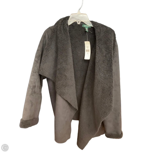 Jacket Faux Fur & Sherpa By Ralph Lauren In Black, Size: 3x