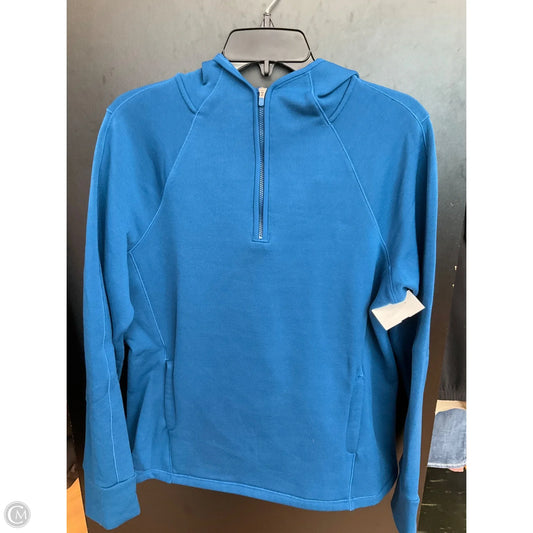Athletic Sweatshirt Hoodie By Athleta In Blue, Size: L