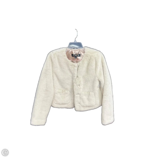 Jacket Faux Fur & Sherpa By J. Crew In Cream, Size: Xs