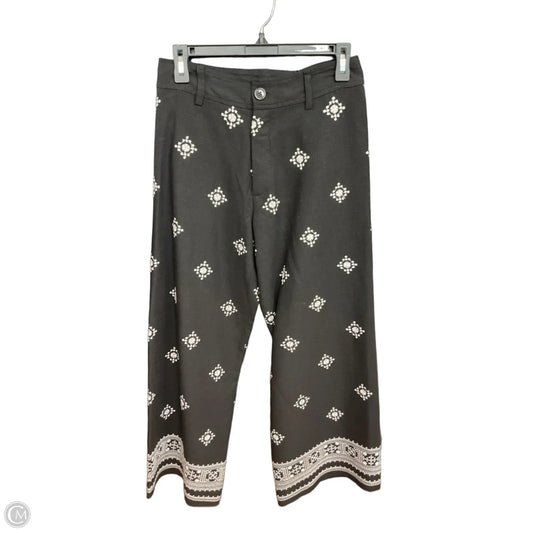 Pants Linen By Tahari In Black & White, Size: 4