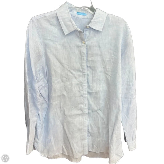 Blouse Long Sleeve By J Mclaughlin In Blue, Size: 2x