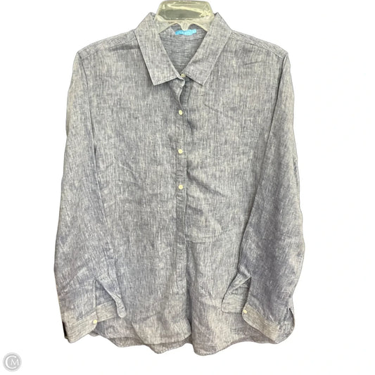 Blouse Long Sleeve By J Mclaughlin In Blue, Size: Xl