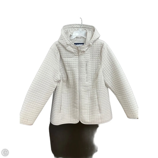 Coat Puffer & Quilted By Lands End In Cream, Size: 2x