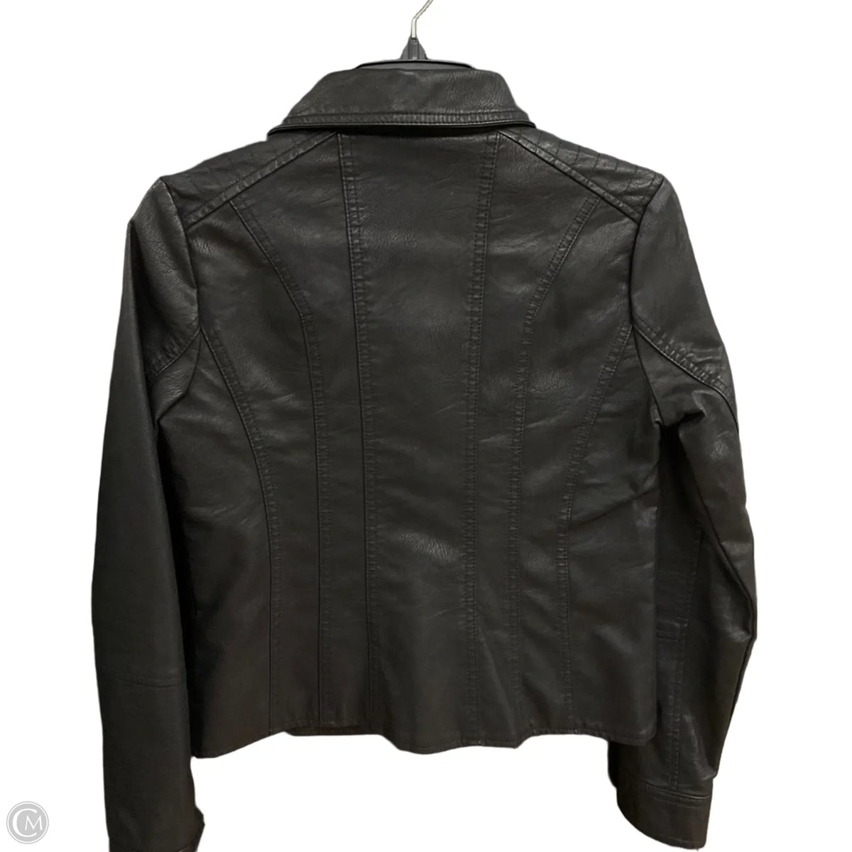 Jacket Moto By Baccini In Black, Size: Sp