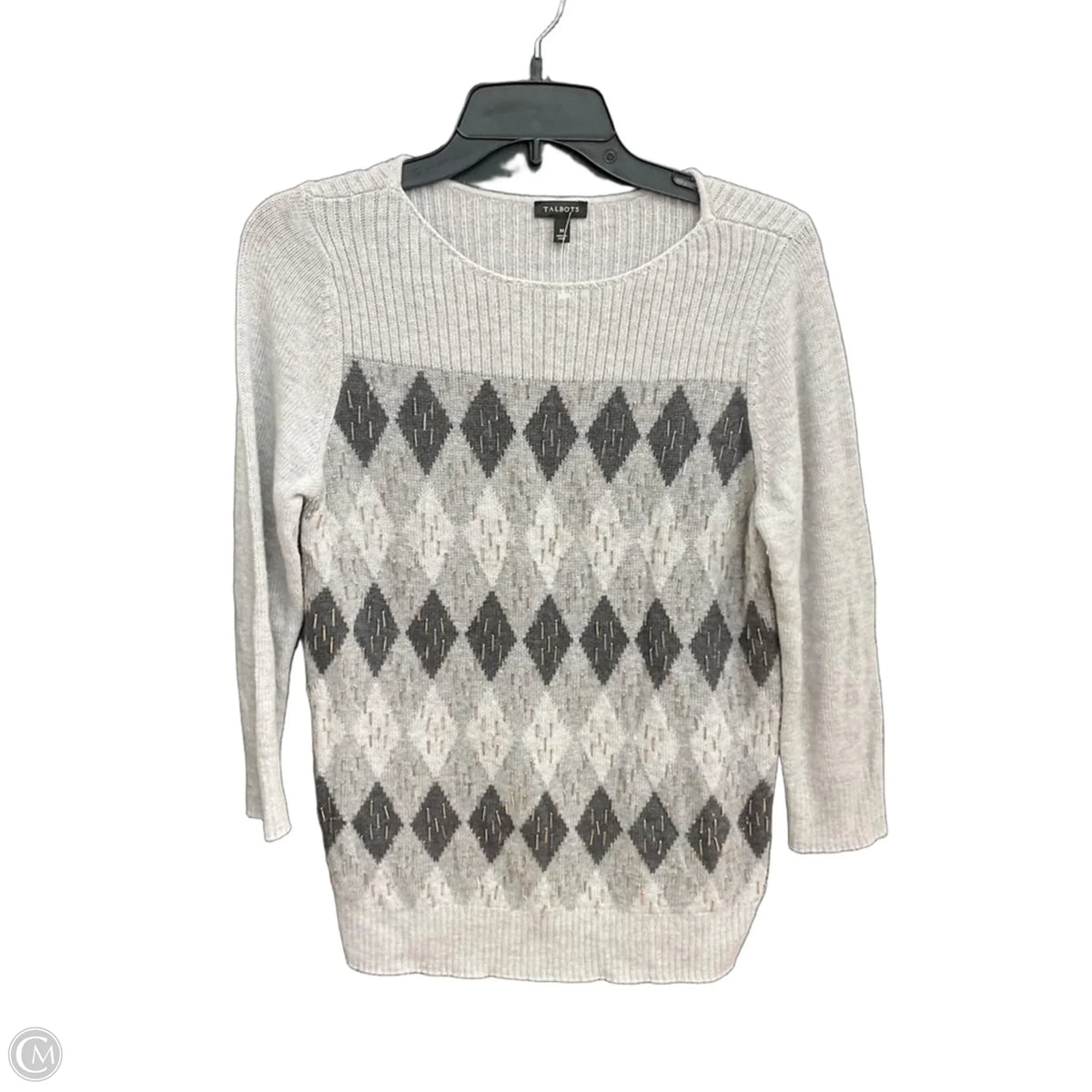 Sweater By Talbots In Grey, Size: M