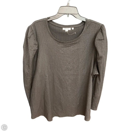 Top Long Sleeve By Chicos In Black, Size: M