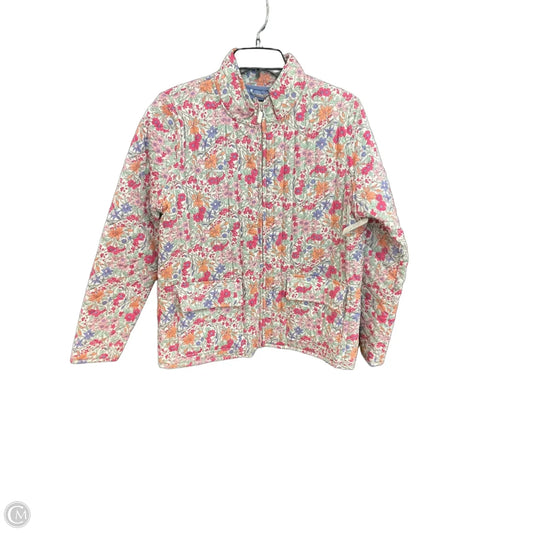 Jacket Puffer & Quilted By Bagatelle In Floral Print, Size: L