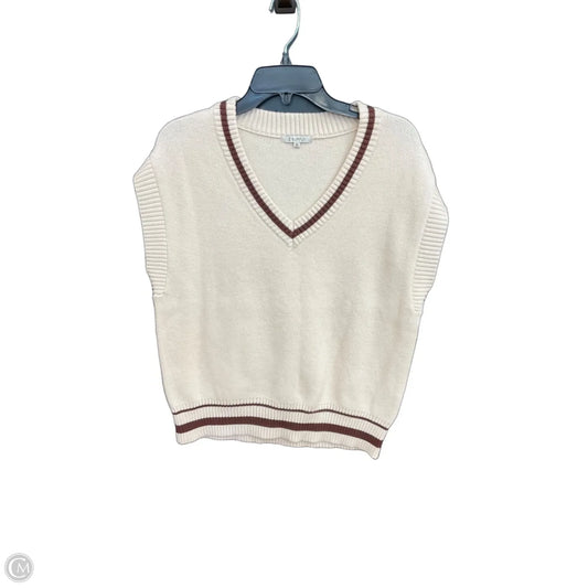 Vest Sweater By Z Supply In Cream, Size: Xs