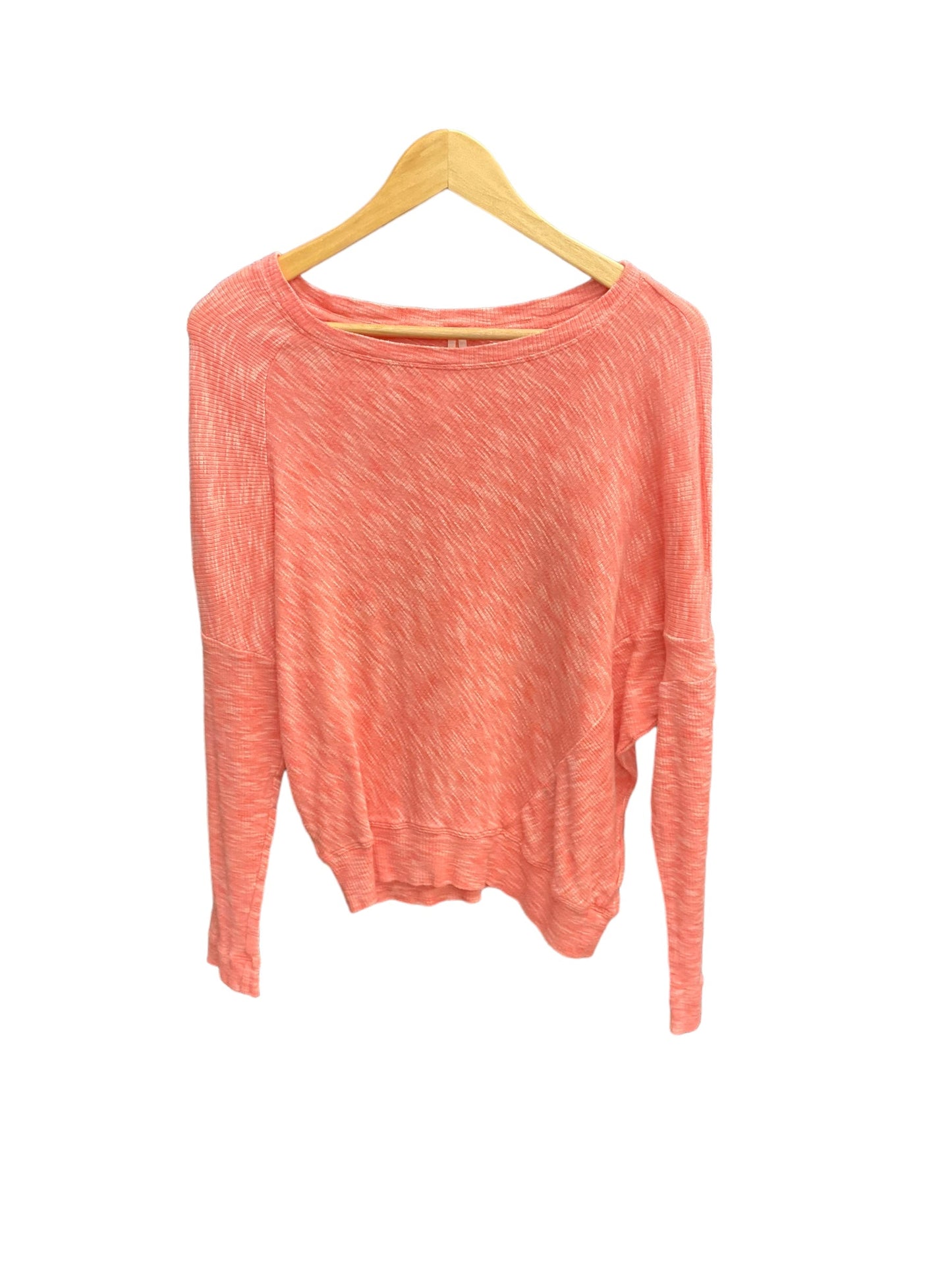 Top Long Sleeve By Anthropologie In Coral, Size: S