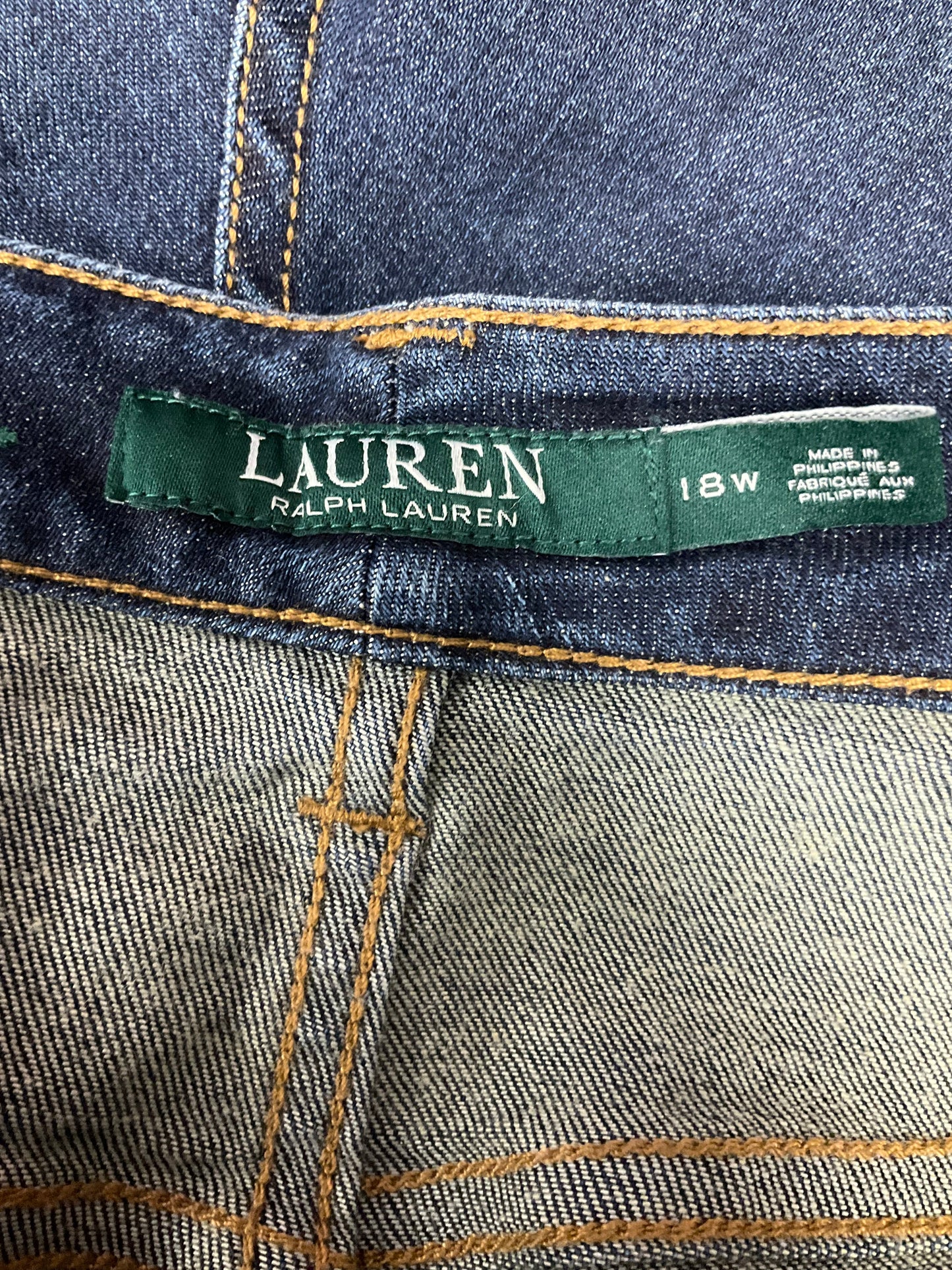 Denim Jeans Straight Ralph Lauren, Size 18