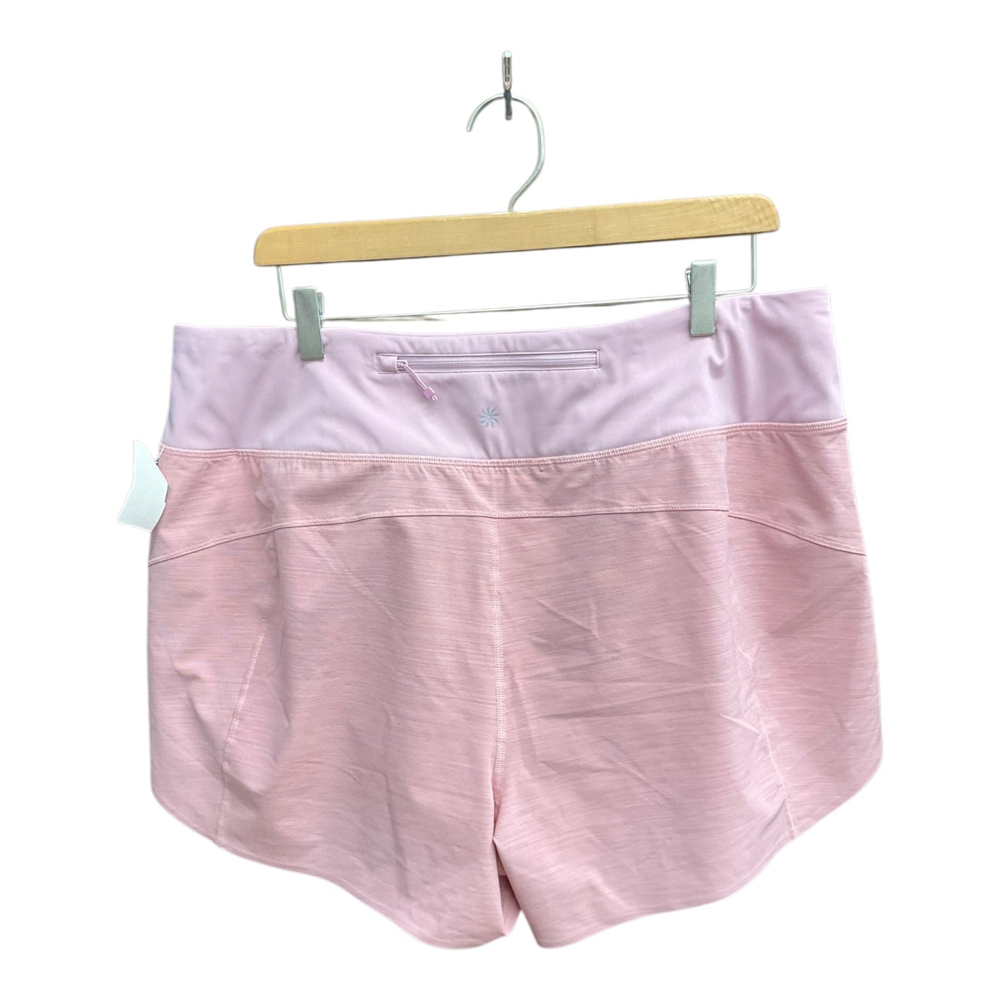 Athletic Shorts By Athleta In Pink, Size: 1x