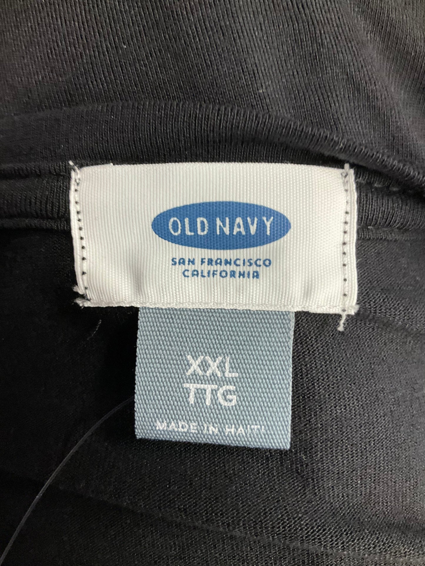 Black Top Short Sleeve Basic Old Navy, Size 2x