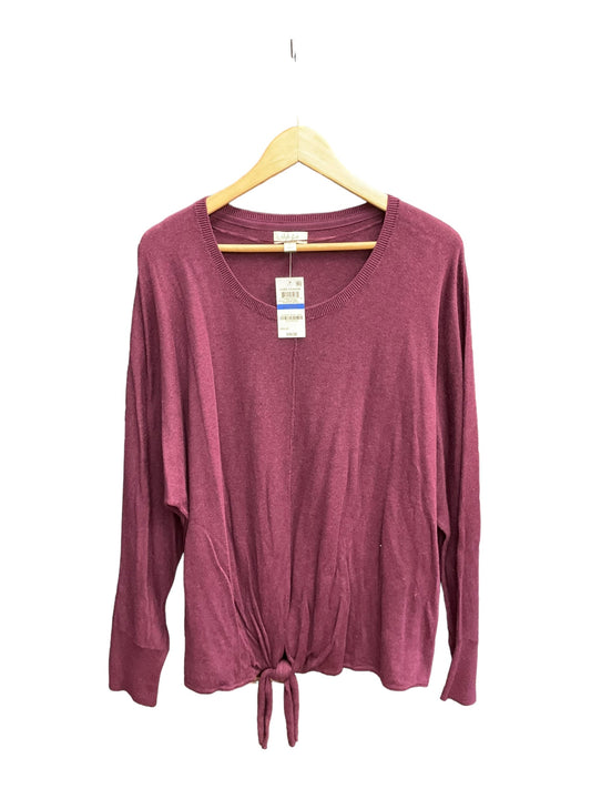 Mauve Top Long Sleeve Style And Company, Size Xl