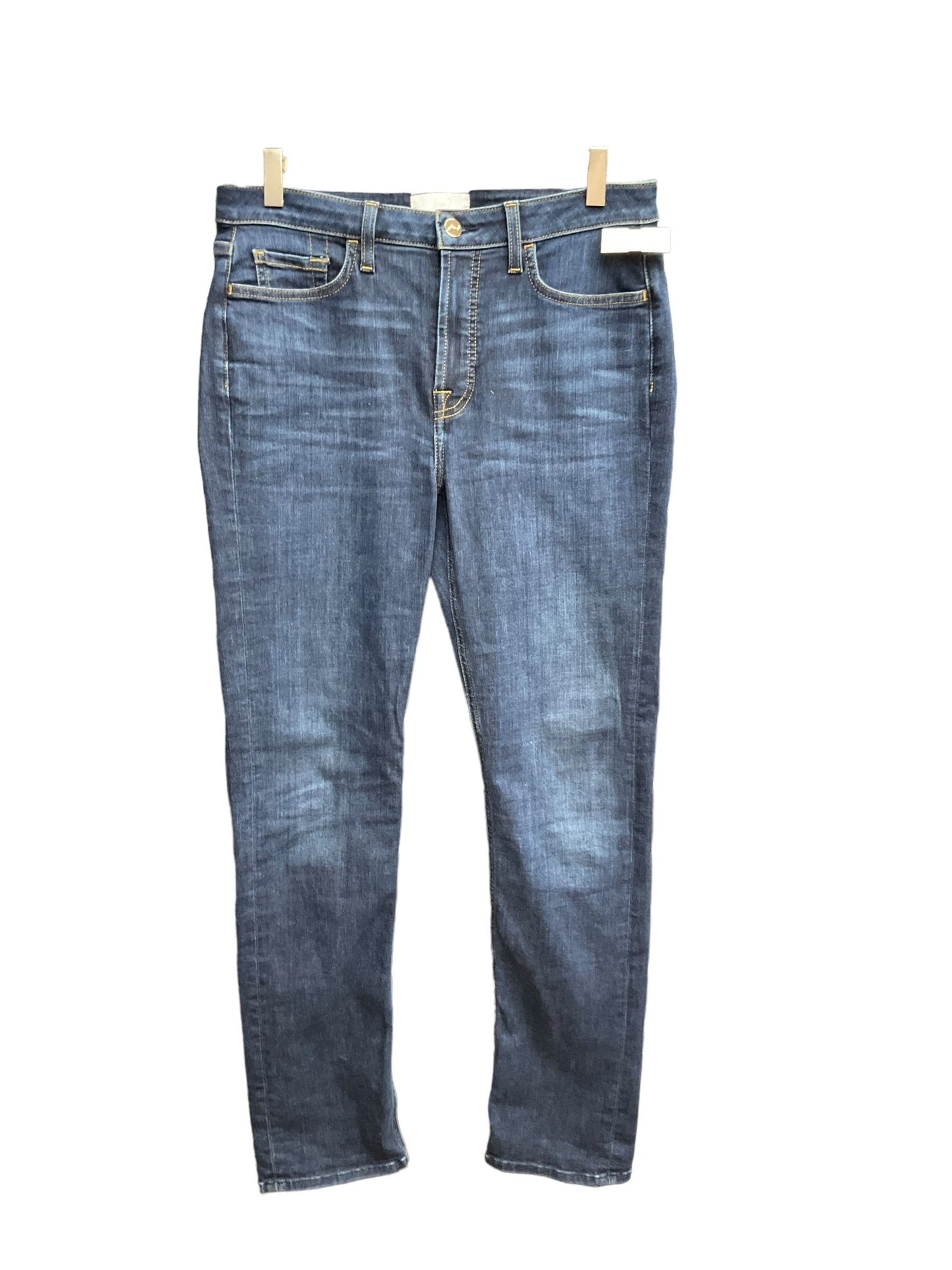 Blue Denim Jeans Straight 7 For All Mankind, Size 8