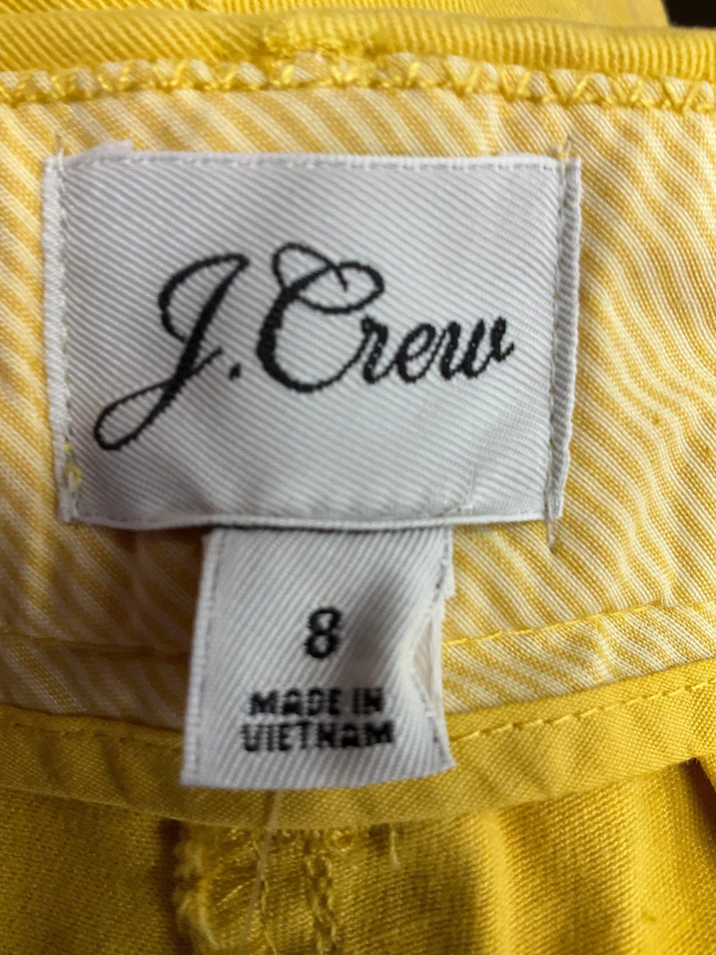 Yellow Shorts J. Crew, Size 8