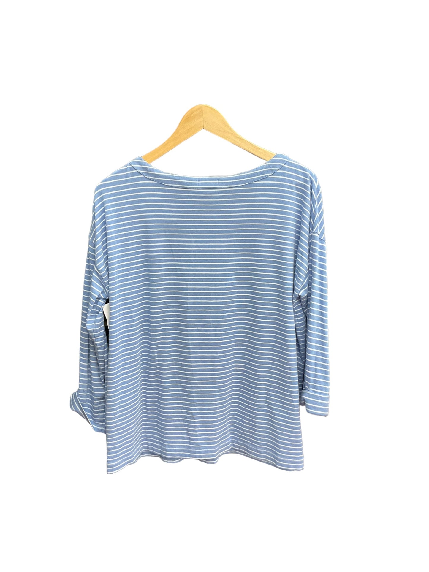 Striped Pattern Top 3/4 Sleeve J. Jill, Size M