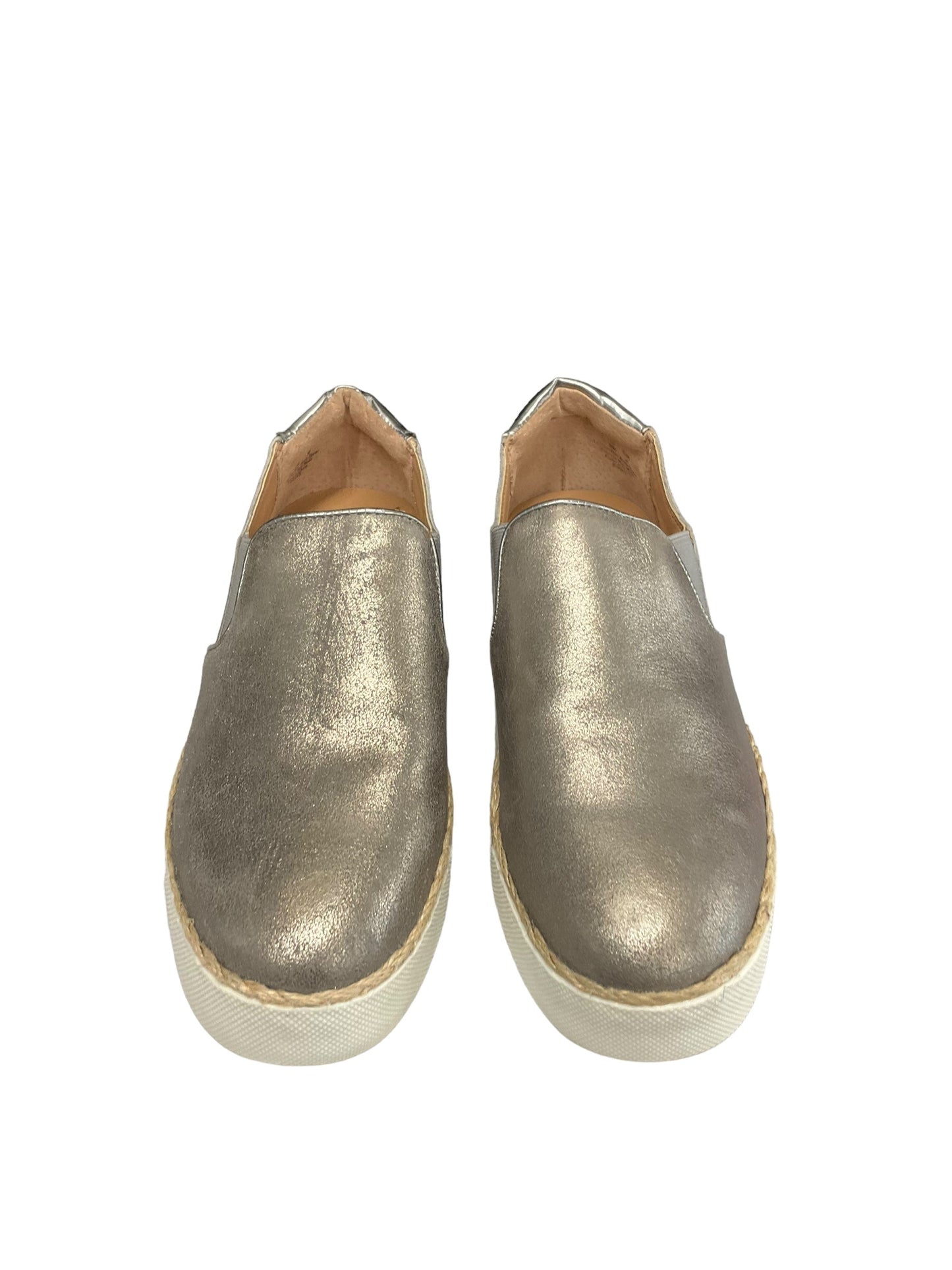 Silver Shoes Flats Sam Edelman, Size 10