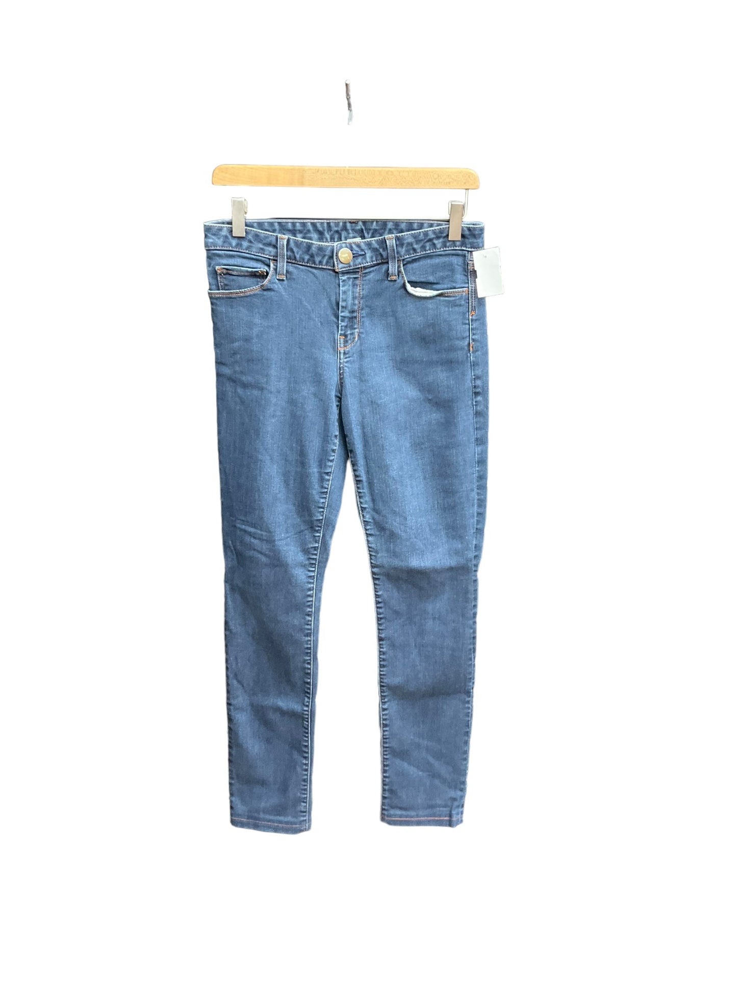 Jeans Skinny By Banana Republic In Blue Denim, Size: 4