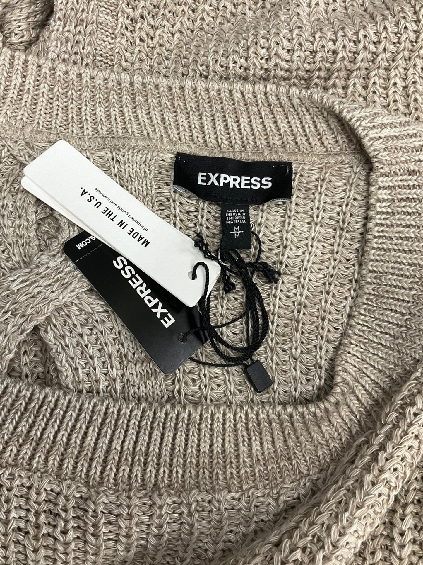 Sweater By Express In Taupe, Size: M