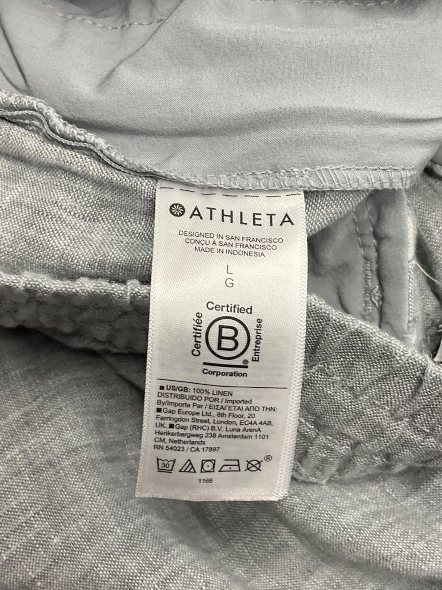 Athletic Pants By Athleta In Grey, Size: L