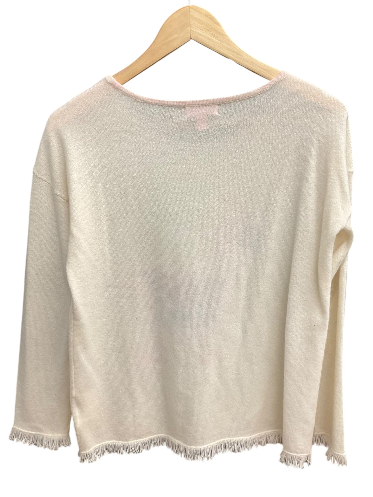 Sweater By Lilly Pulitzer In Cream & Pink, Size: Xs