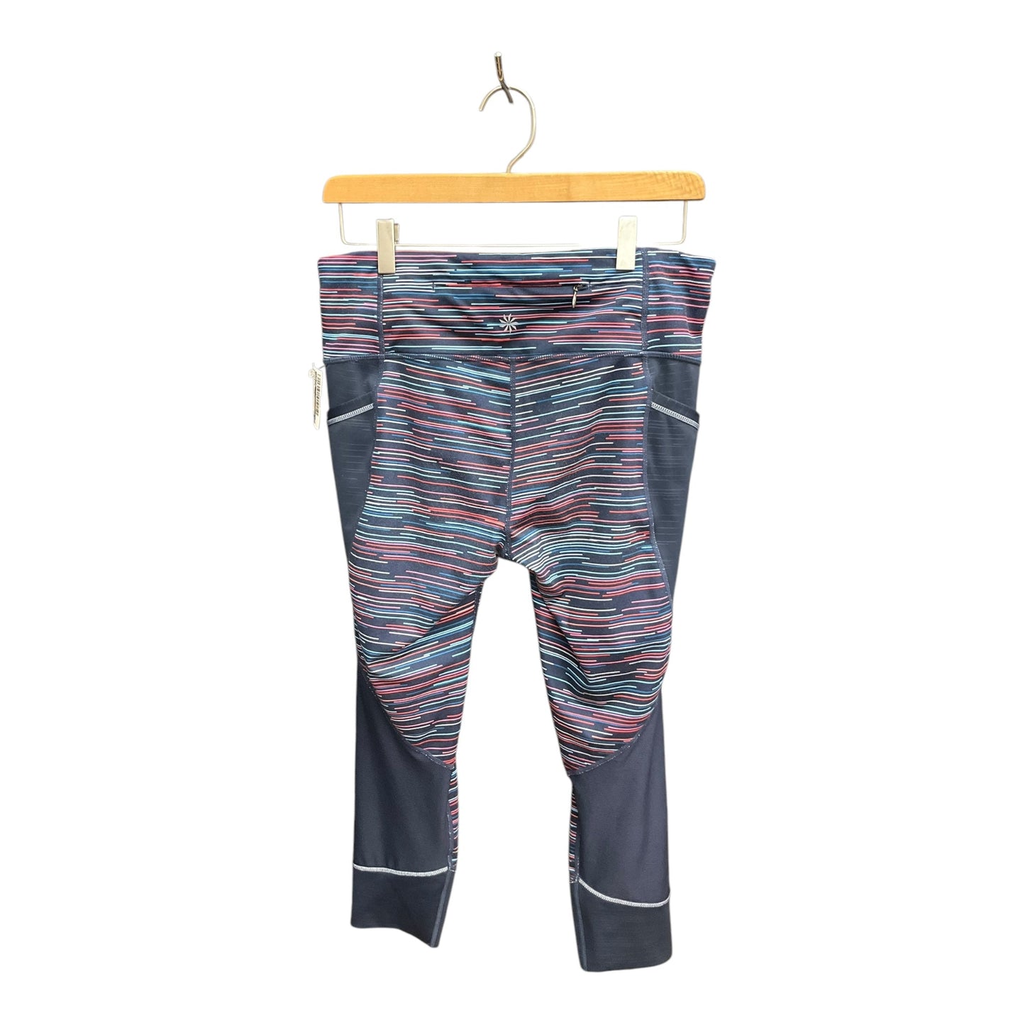 Athletic Capris By Athleta In Striped Pattern, Size: M