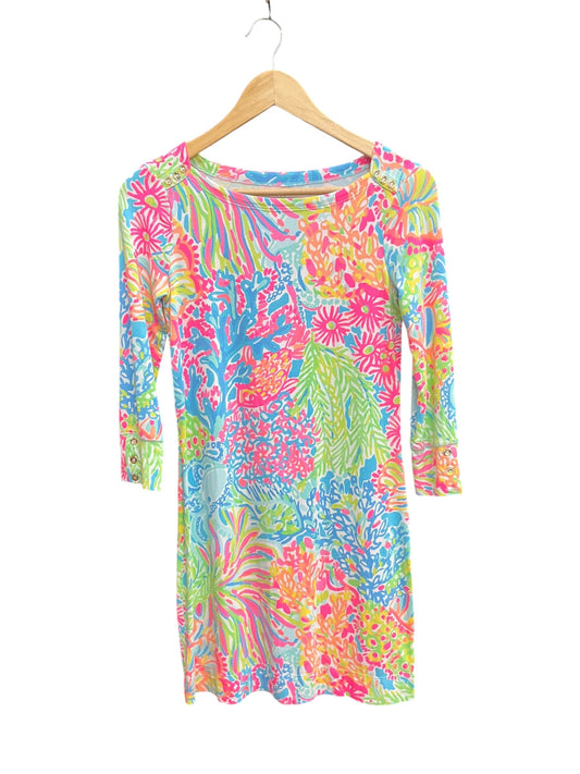 Dress Casual Short By Lilly Pulitzer In Pink Denim, Size: Xs