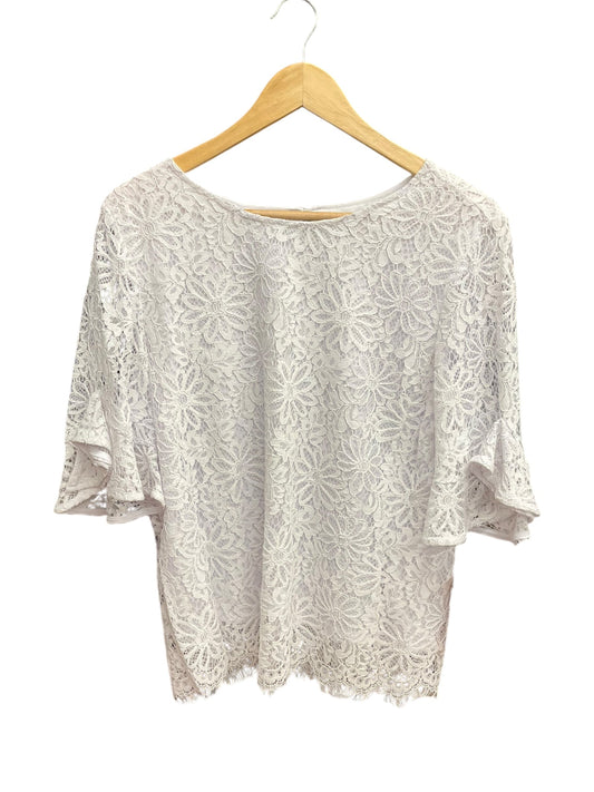 Top 3/4 Sleeve By Nanette Lepore In White, Size: L