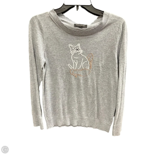 Top Long Sleeve By Banana Republic In Grey, Size: M