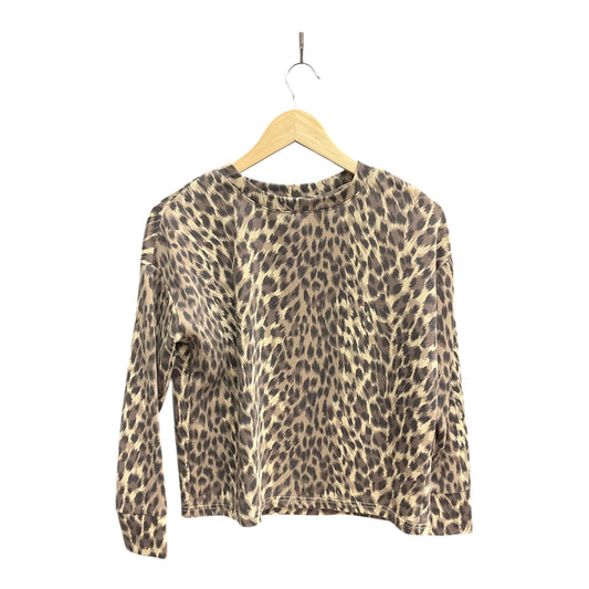 Top Long Sleeve By Banana Republic In Animal Print, Size: Xs