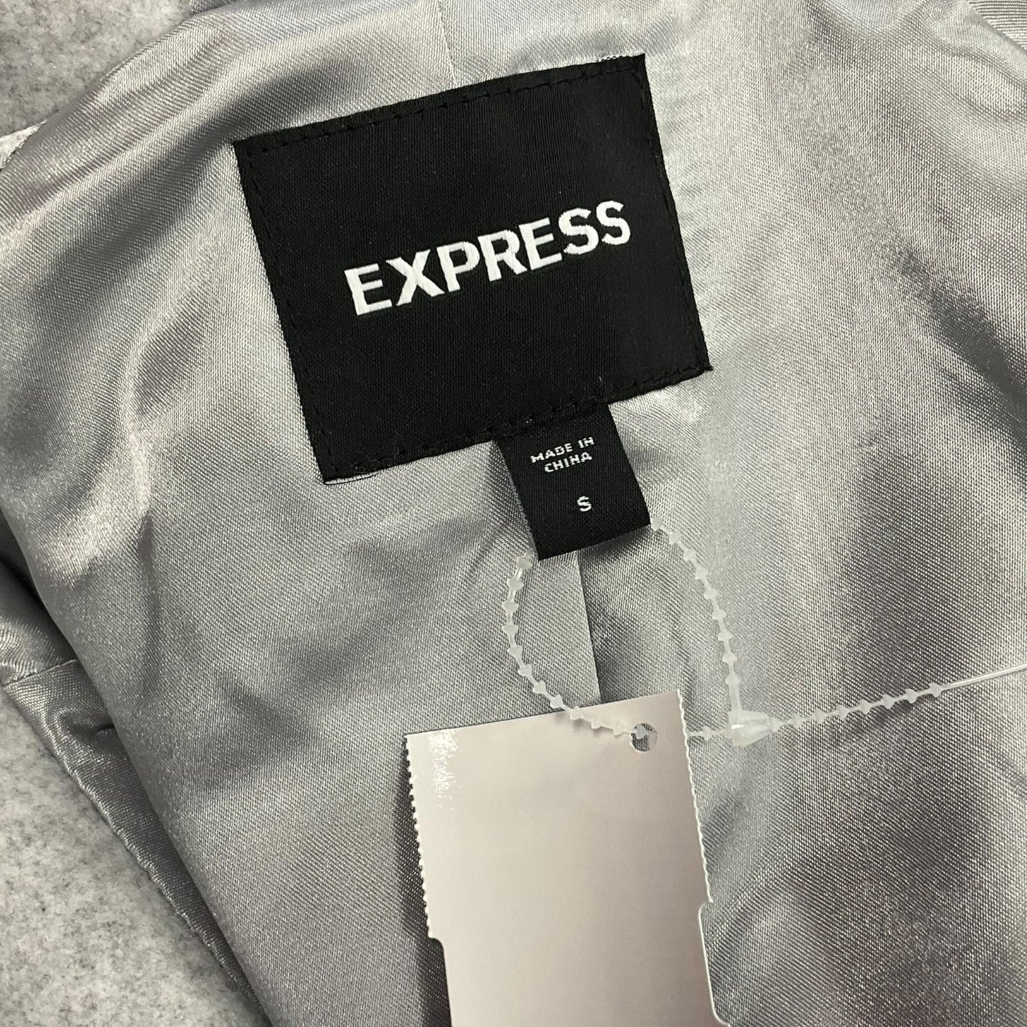 Coat Peacoat By Express In Grey, Size: S