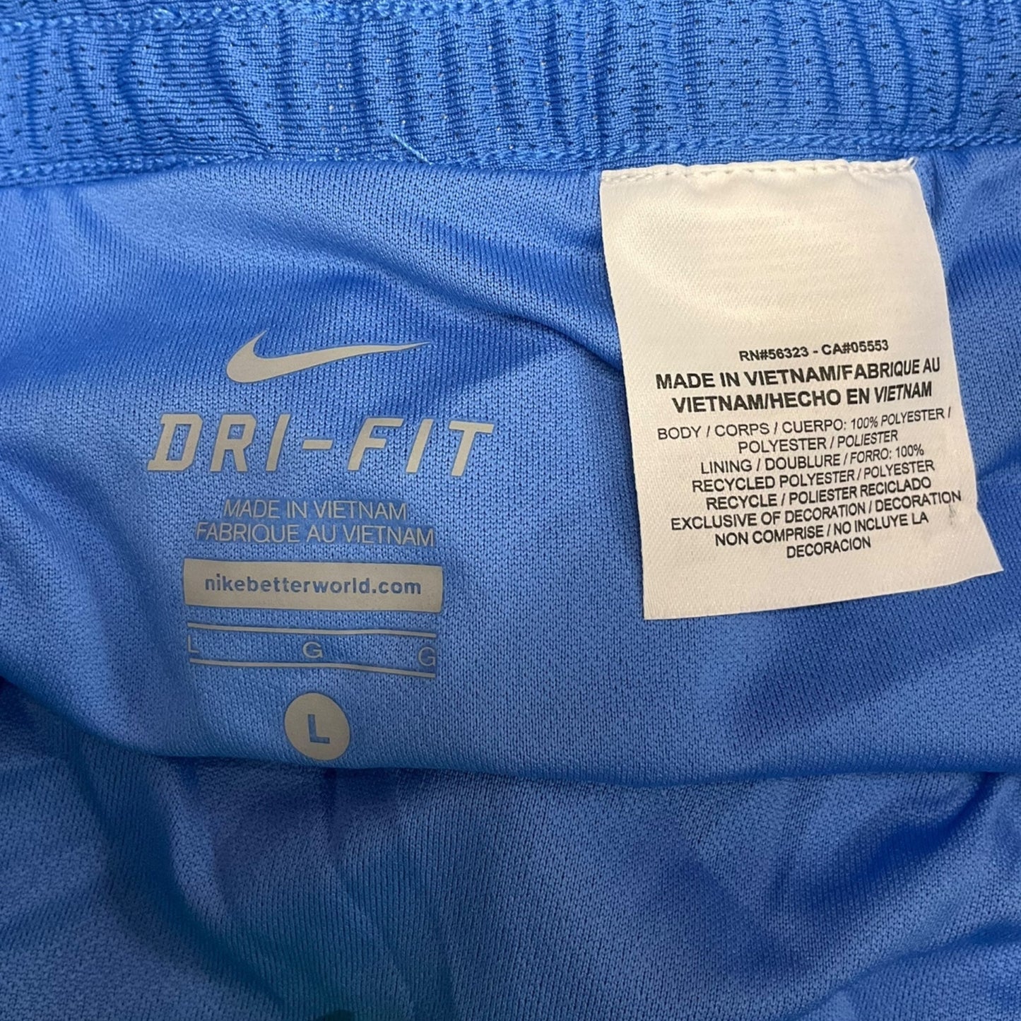 Athletic Shorts By Nike Apparel In Blue, Size: L