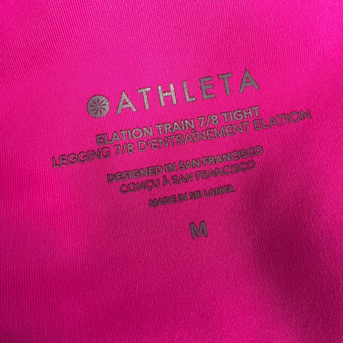 Athletic Capris By Athleta In Pink, Size: M