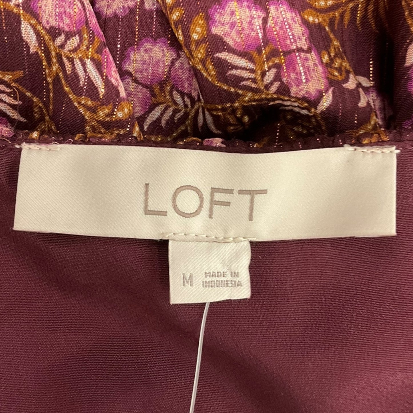 Dress Casual Short By Loft In Maroon, Size: M