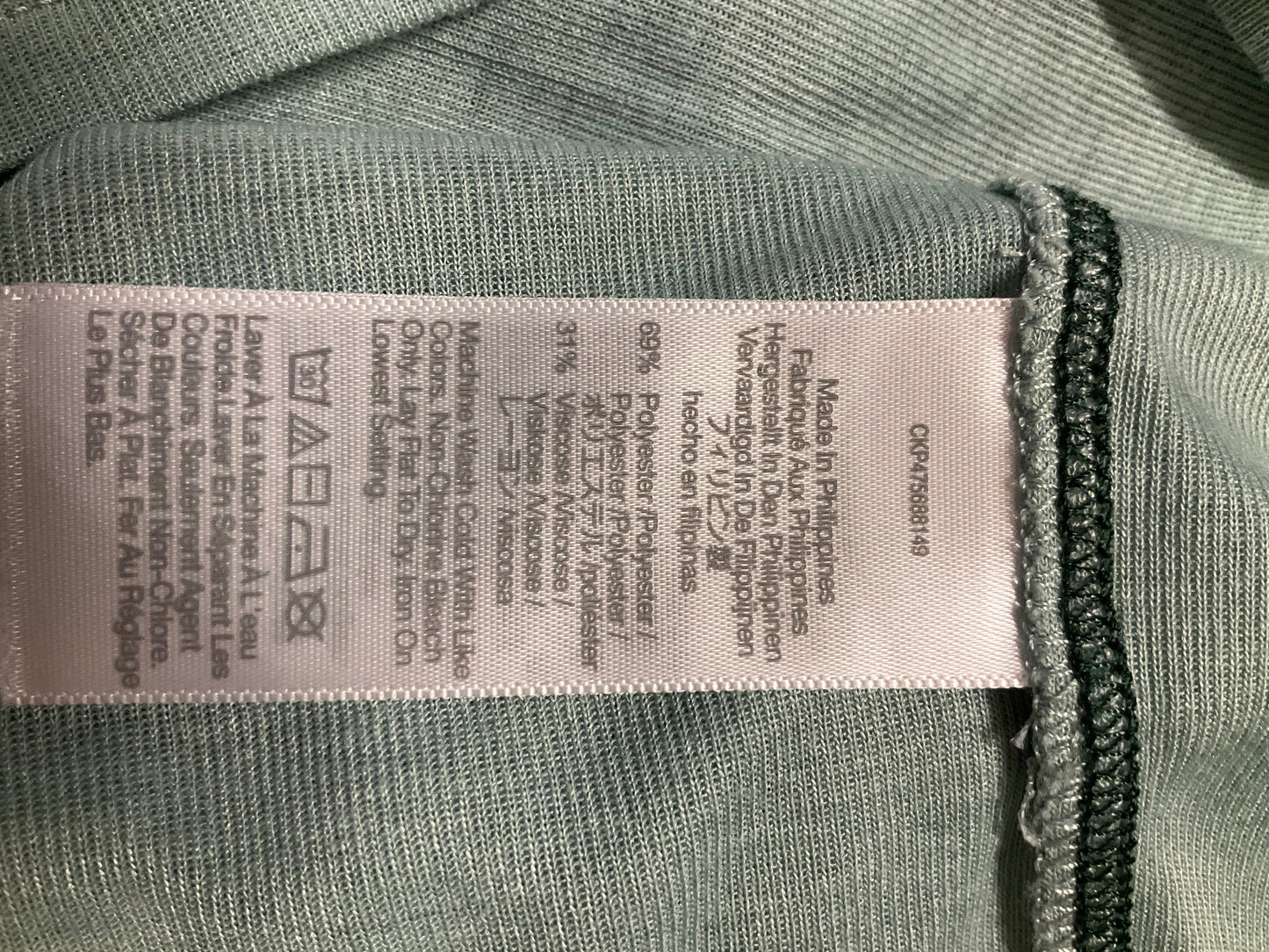 Top Long Sleeve By Madewell In Green, Size: L