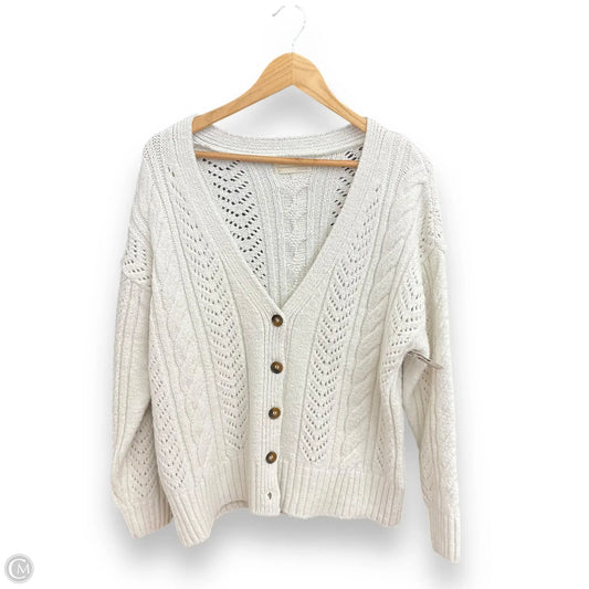 Sweater Cardigan By Anthropologie In White, Size: S