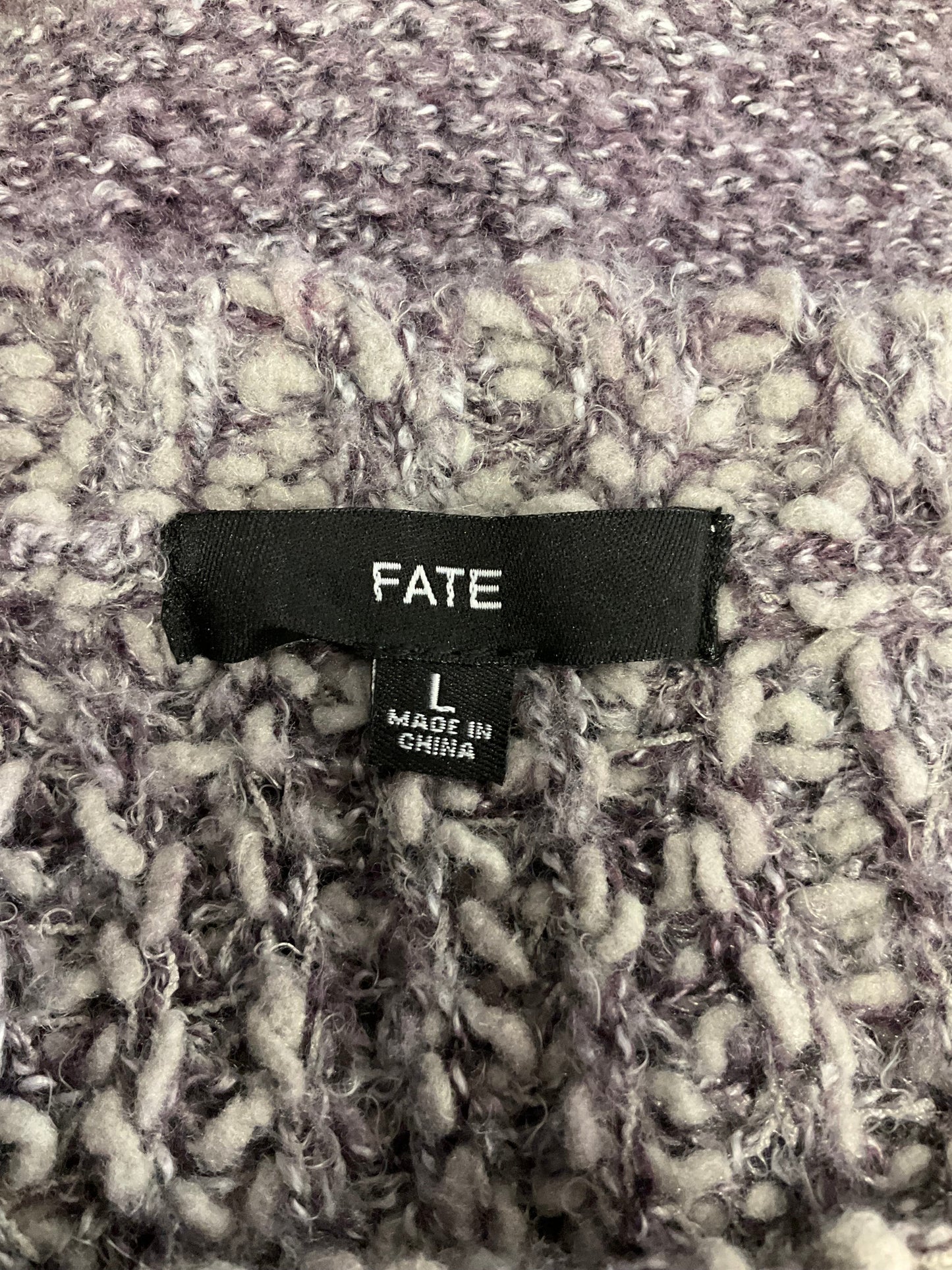 Sweater By Fate In Purple, Size: L