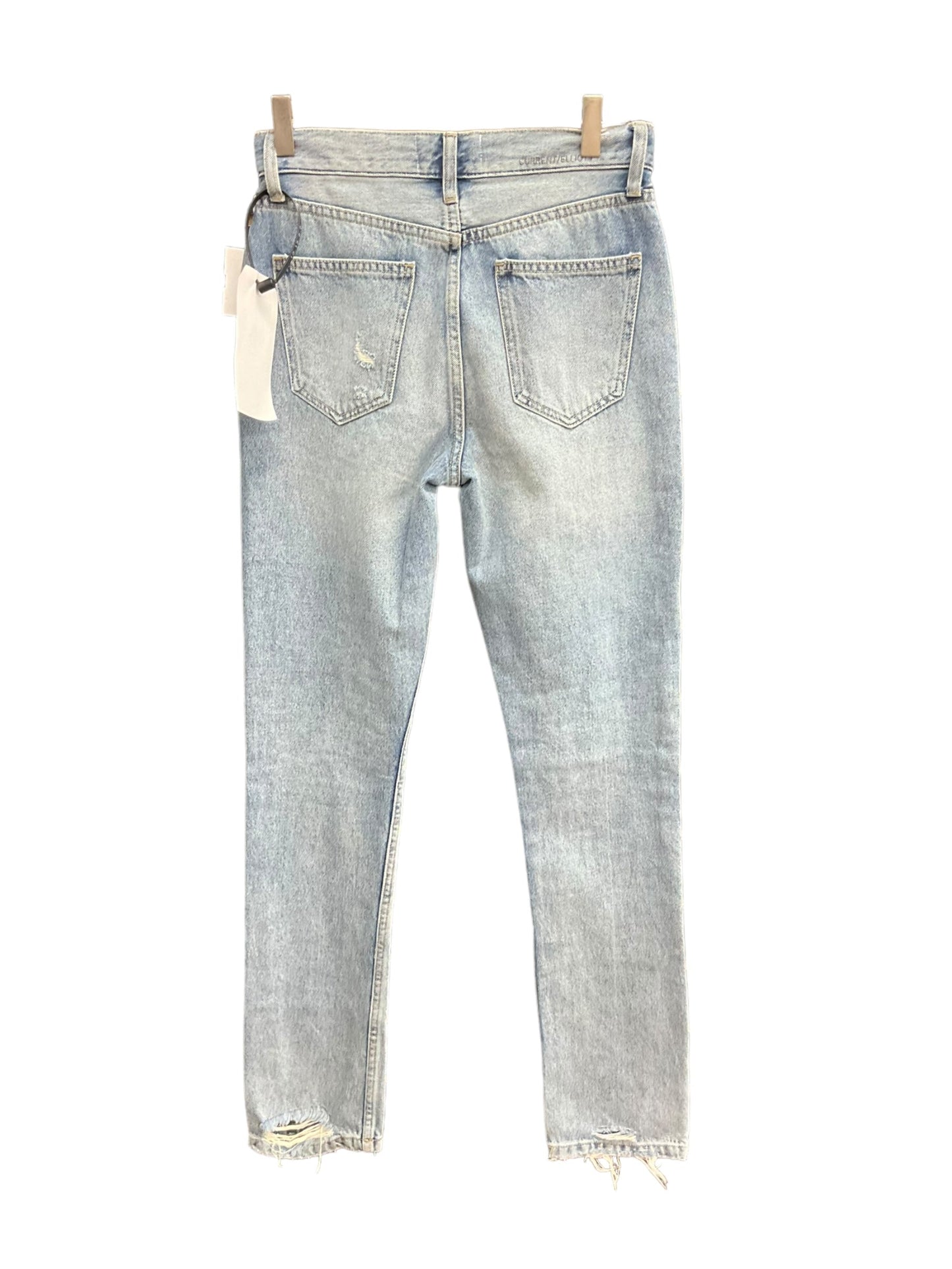 Jeans Straight By Current Elliott In Blue, Size: 0