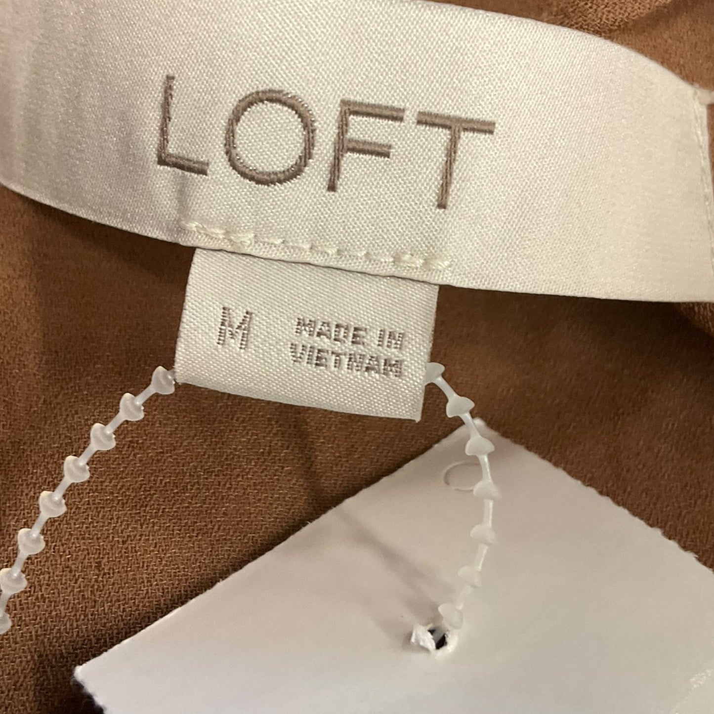 Top Short Sleeve By Loft In Brown, Size: M