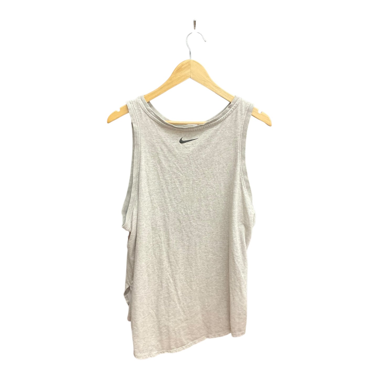 Athletic Tank Top By Nike Apparel In Grey, Size: 1x