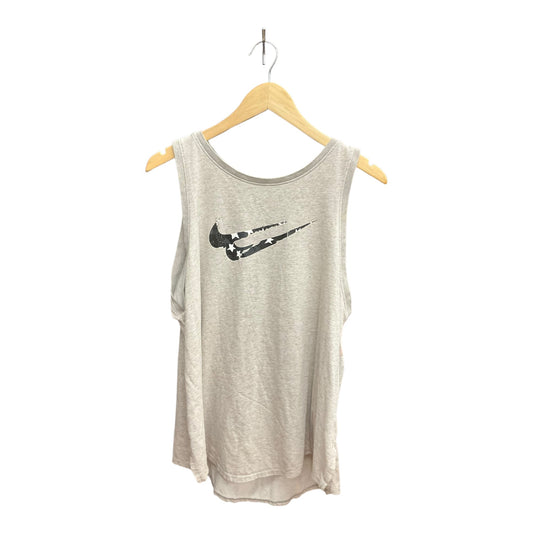 Athletic Tank Top By Nike Apparel In Grey, Size: 1x