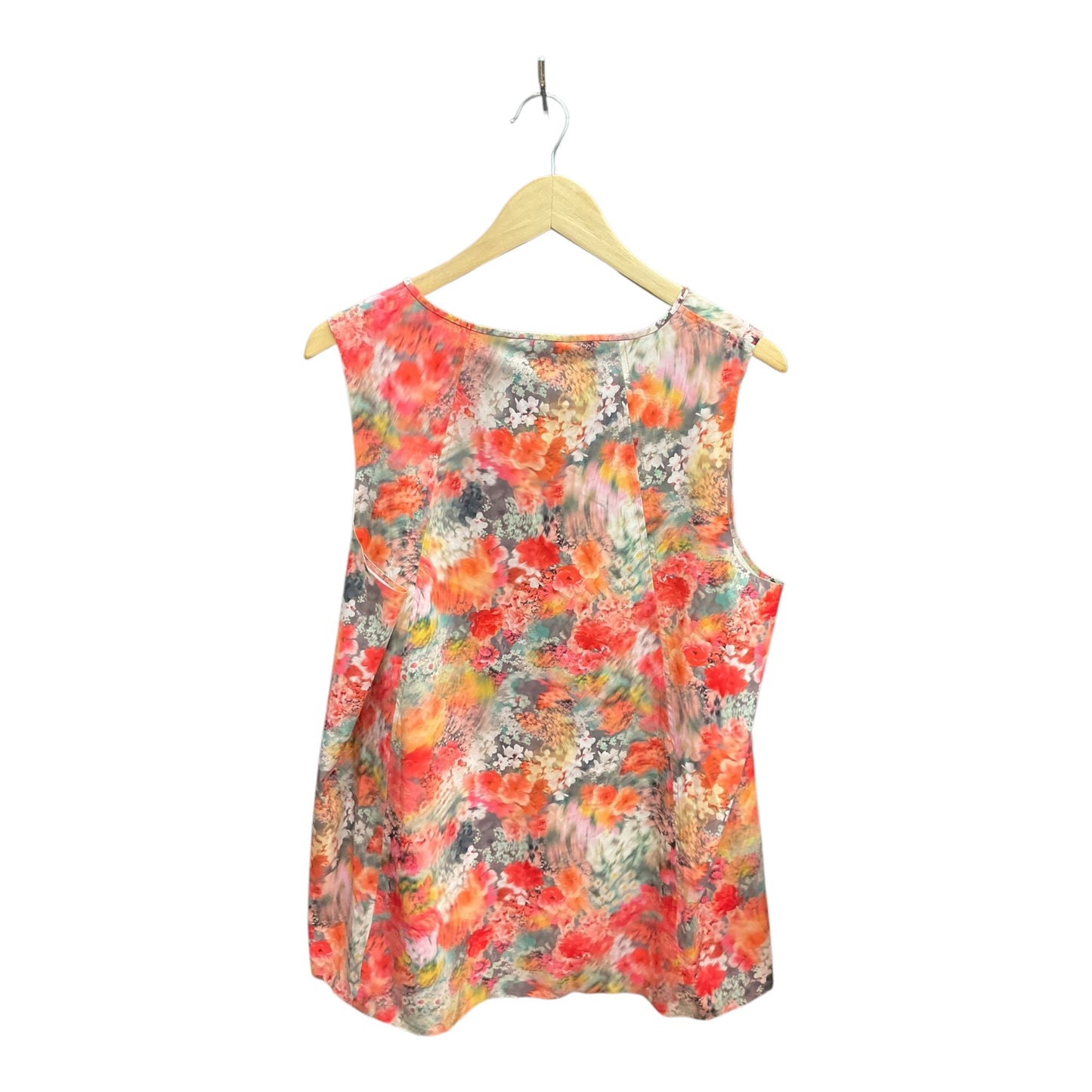 Top Sleeveless By Athleta In Floral Print, Size: Xl