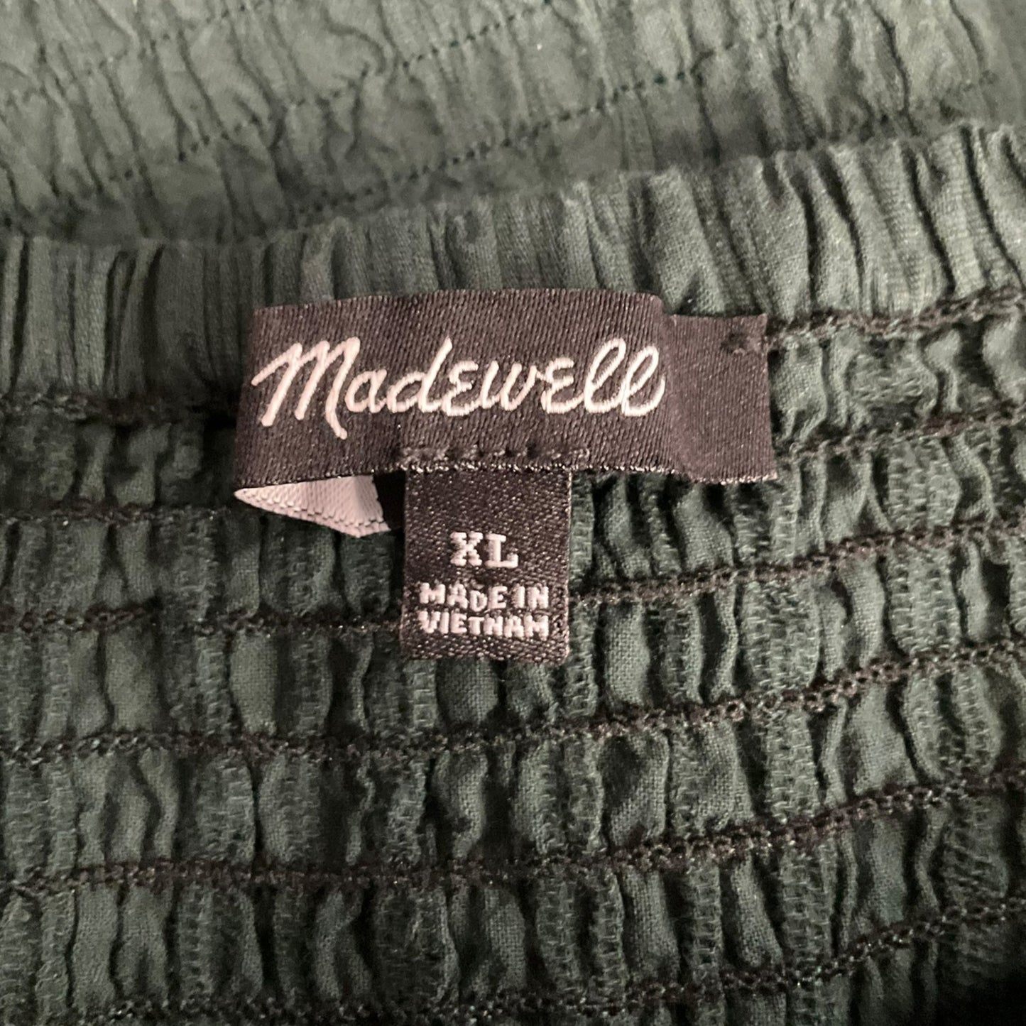 Top Short Sleeve By Madewell In Green, Size: Xl