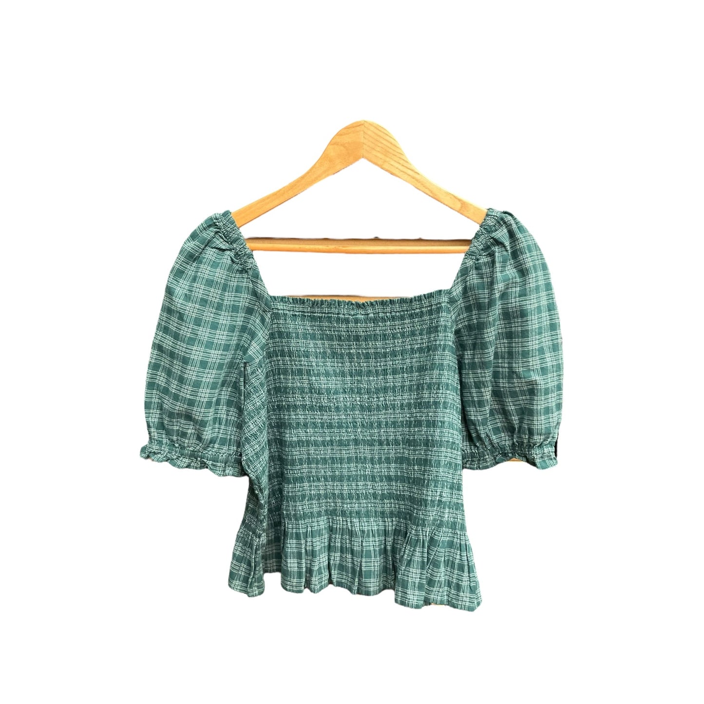 Top Short Sleeve By J. Crew In Green, Size: L