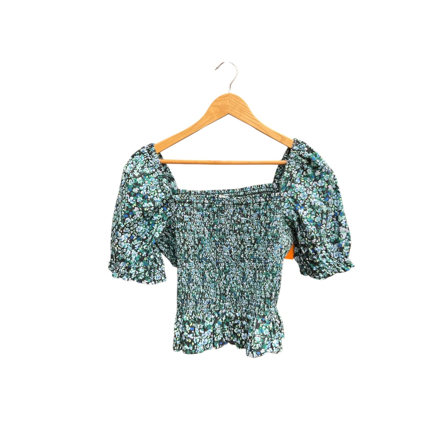 Top Short Sleeve By J. Crew In Floral Print, Size: L