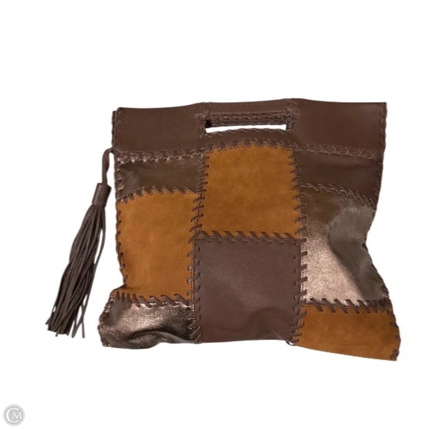 Handbag Leather By Hobo Intl, Size: Large