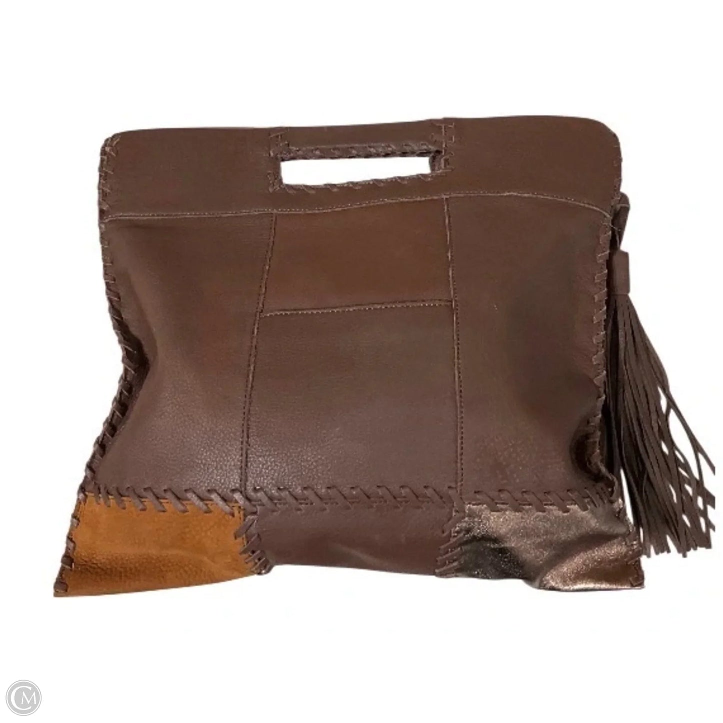 Handbag Leather By Hobo Intl, Size: Large